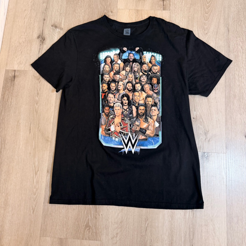 WWE Authentic "I Was There" Live Event Collage T-Shirt - Black - XL